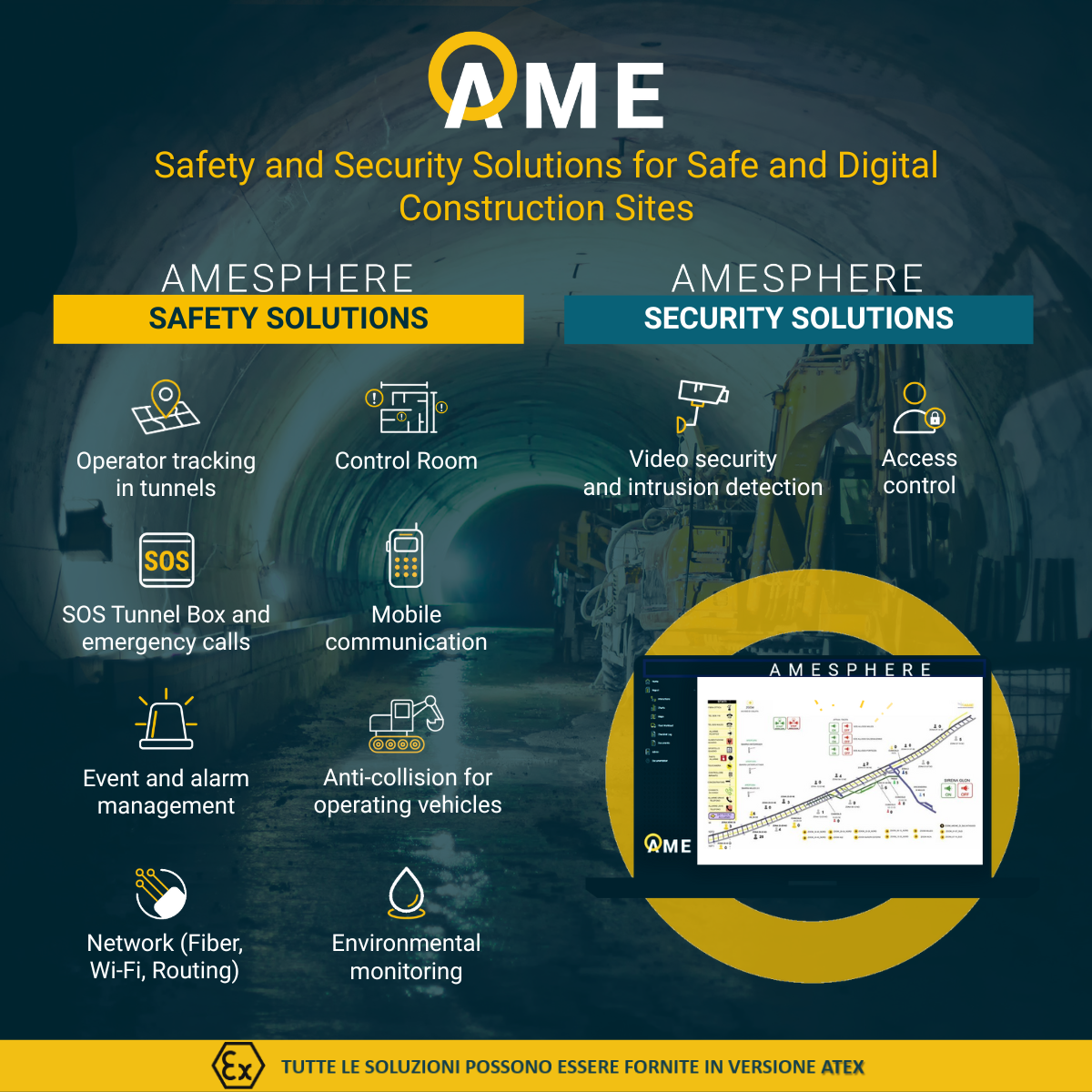 Ame Sphere AME at WTC2026: Safety and Security for Underground Construction Sites